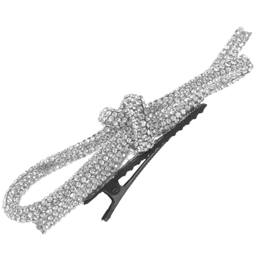 Veemoon Rhinestone Schleifen Haarspange Metall Großer Haarklammer für Damen Modisches Accessoire für Hochzeit Party Geburtstag Bequem Tragbar Vielseitig Einsetzbar bei Glattem Lockigem von Veemoon