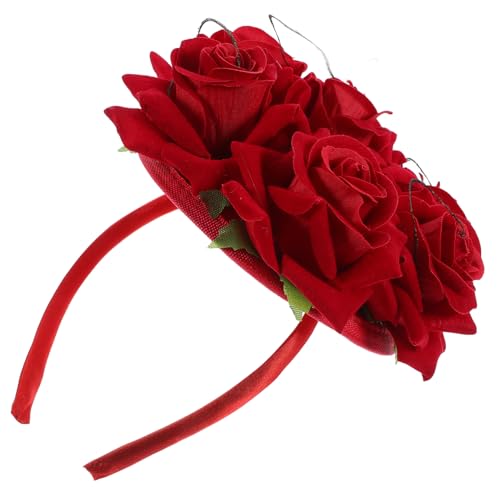 Veemoon Rosen-stirnband Aus Stoff Mit Design Stirnband Für Party Accessoire Cosplay Haar Styling Und Alltag Gebrauch Dekoration Kopfschmuck von Veemoon
