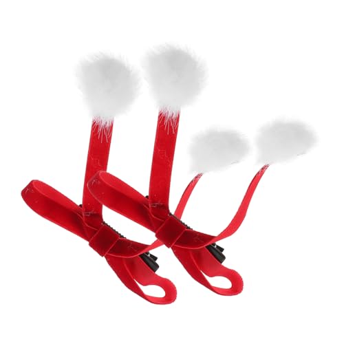 Veemoon Rote Samt Haarschleifen Clips mit Flauschigen Bällen Haaraccessoires für Frauen und Mädchen für Weihnachten und Neujahrsfeiern Veemoon Rote Samt Haarschleifen Clips mit Flauschigen Bällen Haaraccessoires für Frauen und Mädchen für Weihnachten und Neujahrsfeiern von Veemoon