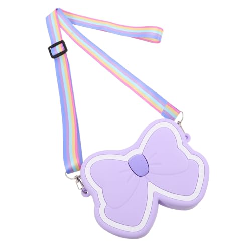 Veemoon Umhängetasche Für Kleinkinder Aus Silikon Cartoon-Tasche Für Mädchen Umhängetasche Mit Schleife Für Junge Mädchen Kleine Tasche Aus Polyester Und Silikon Leicht Tragbar Für von Veemoon