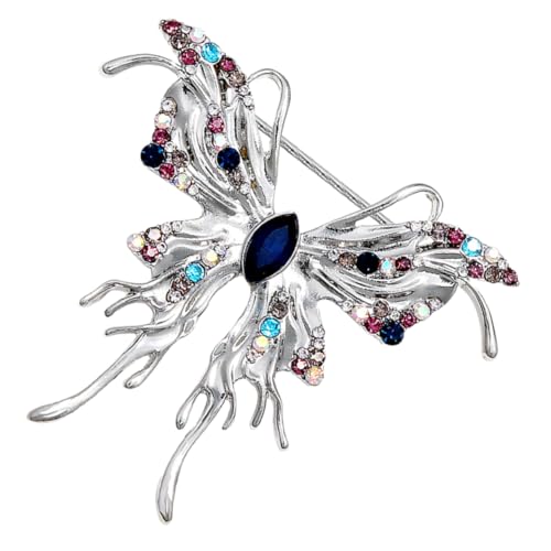 Veemoon Schmetterlingsbrosche für Damen Glitzernde Anstecknadel für Hut Schal Handtasche Brosche Einzigartigem Design Vielseitig Einsetzbar Geschenkidee von Veemoon