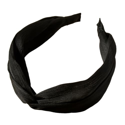 Veemoon Schwarzes Damen Haarband aus Breiter Waschgesichts haarreif Modisches Stirnband für Alltag Party und Make up Langlebiges Haarschmuck accessoire von Veemoon