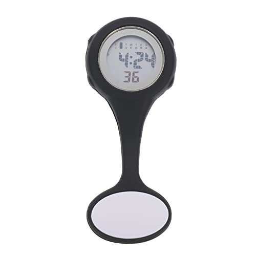 Veemoon Krankenschwesteruhr Silikon Taschenuhr Abnehmbare Pflegeuhr Mit Pin Design Für Damen Und Herren Hängende Arztuhr Mit Großer Digitaler Anzeige Langlebige Medizinische Uhr Für von Veemoon