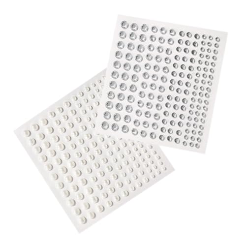 Veemoon Selbstklebende Perlen Strasssteine Sticker für Gesicht und Körper mit Großen Schmuckverzierungen Stark Haftend für Festival Make up und DIY Dekoration von Veemoon