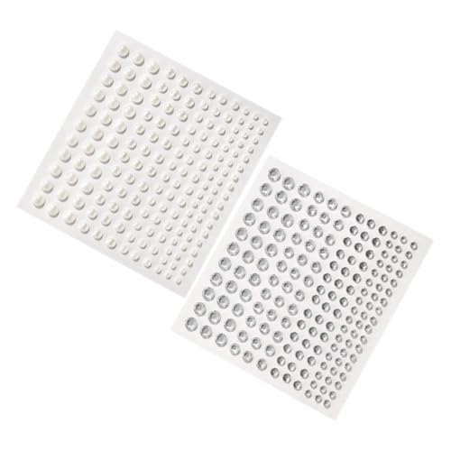 Veemoon Selbstklebende Perlen Strasssteine für Gesichtsschmuck Hautfreundliche Multifunktionale Beauty Sticker in Verschiedenen für DIY Make up und Festival looks von Veemoon