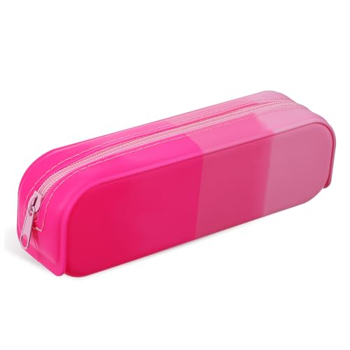 Veemoon Silikon Federmäppchen mit Großer Kapazität Weich und Flexibel Leichter Stifte Organizer für Schule Büro Buntes Mäppchen für Mädchen Jungen Langlebiges Federpenal mit Geräumigem von Veemoon