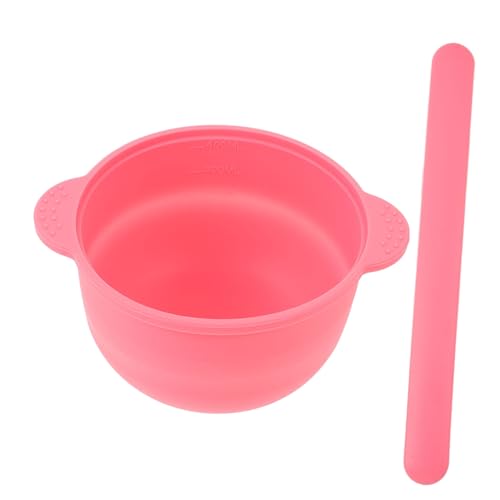 Veemoon Silikon Masken Rührschüssel Set Teilig DIY Gesichtspflege Werkzeug Hitzebeständig Langlebig Leicht zu Reinigen Vielseitig für Gesichtsmaske und Haaröl Rührstab Wiederverwendbar von Veemoon