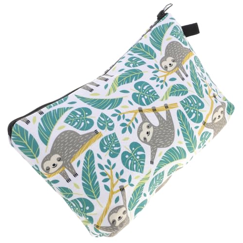 Veemoon Sloth Printed Damen Make Up Tasche Tragbare Kosmetiktasche Leichtes Schminktäschchen Handtasche Praktisch Für Reisen Büro Alltag von Veemoon