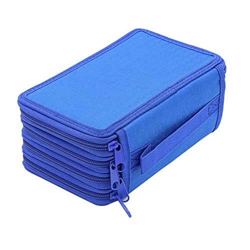 Veemoon Slots Organizer Lagiger Federmäppchen Mit Reißverschluss Für Kunst Schule Büro Und Multifunktionale Stifthalterung Blau von Veemoon