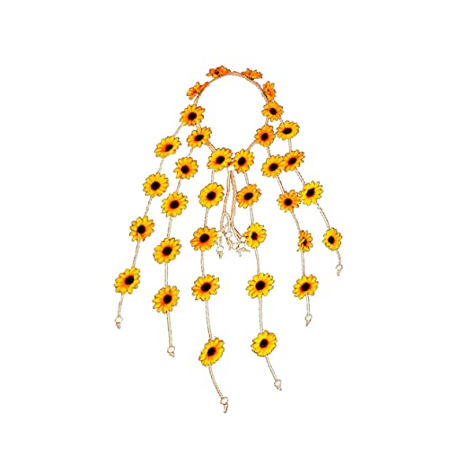 Veemoon Sonnenblumen Haarreif Verstellbar Blumen Stirnband Mit Mehreren Blumen Gelb Stilvolles Haaraccessoire Für Hochzeiten Partys Und Besondere Anlässe Bequem Robustem Gefertigt von Veemoon