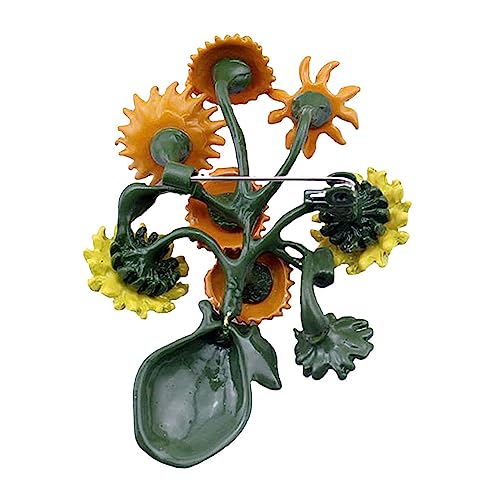 Veemoon Sonnenblumenbrosche für Frauen Langlebigem Anstecknadel für Jacken Kleider Taschen Accessoire für Festliche Anlässe Alltägliche Veemoon Sonnenblumenbrosche für Frauen Langlebigem Anstecknadel für Jacken Kleider Taschen Accessoire für Festliche Anlässe Alltägliche von Veemoon