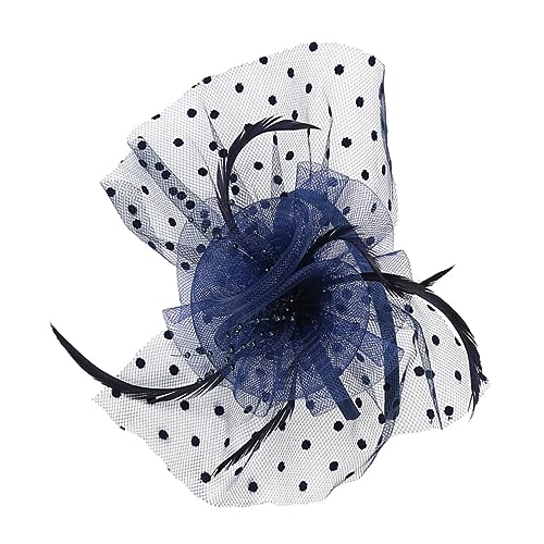 Veemoon Fascinator Hut Mit Blumenverzierung Und Netzschleier Haarschmuck-accessoire Für Hochzeiten Partys Und Cosplay Stilvolles Damen-kopfbedeckung von Veemoon