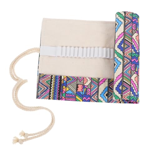 Veemoon Stiftrollen Organizer aus Strapazierfähigem Canvas Stifttasche mit Großem Fassungsvermögen für Buntstifte für Künstler und Schützt von Veemoon