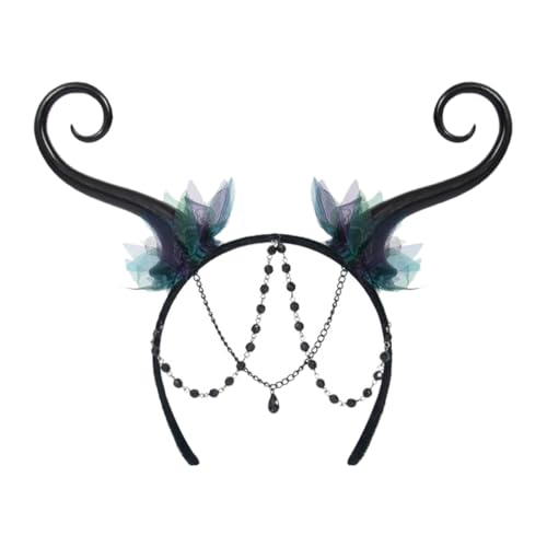 Veemoon Stirnband Für Fee-kostüme Kopfbedeckung Für Damen Feen-schmuck Kopfstück Mit Anhänger Party-accessoire Zartes Design Leicht Anzulegen von Veemoon