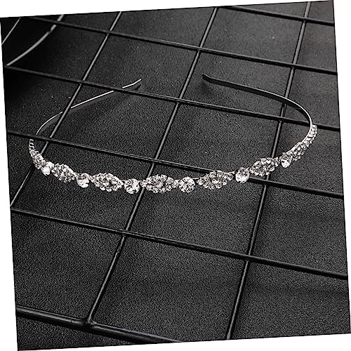 Veemoon Strass Haarreif Damen Elegant Funkelndes Haarband Brautschmuck für Hochzeit Party Festival Chic Robust aus Legierung von Veemoon