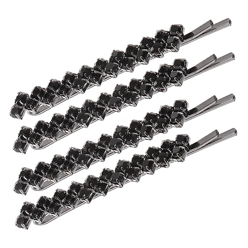 Veemoon Strass Haarspangen Satz für Frauen 2 Paar Metall Haarnadeln mit Strasssteinen Eleganter Haarschmuck für Hochzeiten und Partys von Veemoon