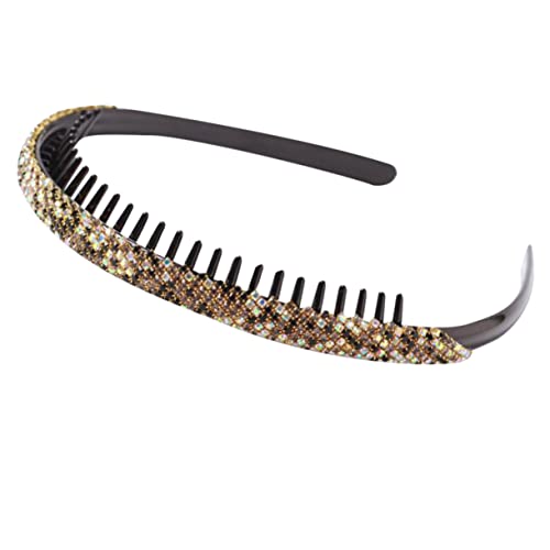 Veemoon Strass Stirnband Gezahnt Für Frauen Mode Haarreif Haarschmuck Mit Rutschfester Befestigung Für Party Und Daily Use von Veemoon