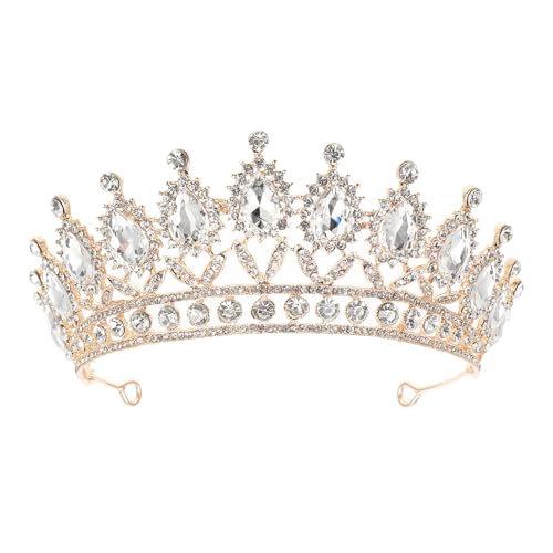Veemoon Strass Tiara Kopf Kristall Königin Braut Krone Hochzeit Kleid Geburtstag Prom von Veemoon