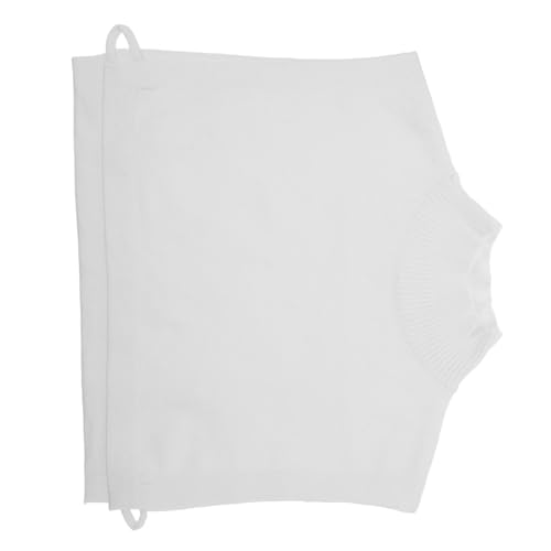 Veemoon Damen Abnehmbarer Fake Kragen Weißer Rollkragen Pullover Kragen Aus Strickstoff Vielseitiges Layering-accessoire Für Blusen Und Oberteile Für Modische Looks von Veemoon