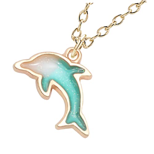 Veemoon Delfin Halskette Damen Zierliche Anhänger Kette Robuster Legierung Süße Schmuck für Mädchen Halsschmuck für Alltag Ästhetische Halskette Veemoon Delfin Halskette Damen Zierliche Anhänger Kette Robuster Legierung Süße Schmuck für Mädchen Halsschmuck für Alltag Ästhetische Halskette von Veemoon