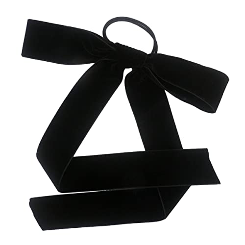 Veemoon Velours-haarschleife Für Mädchen Dekoratives Haarseil Zarter Haarschmuck Elastischer Pferdeschwanzhalter Haar-accessoire Tragbares Kopfzubehör von Veemoon