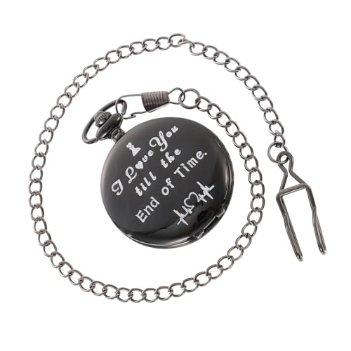 Veemoon Retro-Stil Taschenuhr Batteriebetrieben Für Herren Mit Kette Tragbare Uhr Dekorative Hängende Uhr von Veemoon