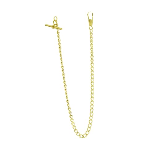 Veemoon Uhrenkette Aus Metall Vintage Stil Mit T-bar-Schnalle Taschenuhrkette Für Männer Und Frauen Passend Als Jeansgürtelkette Und Schlüsselanhänger von Veemoon