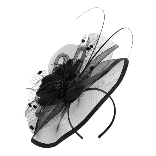 Veemoon Tea-party-stirnband Fascinator Mit Perlen Für Damen Stilvolle Haarspange Kopfschmuck Für Formelle Anlässe von Veemoon