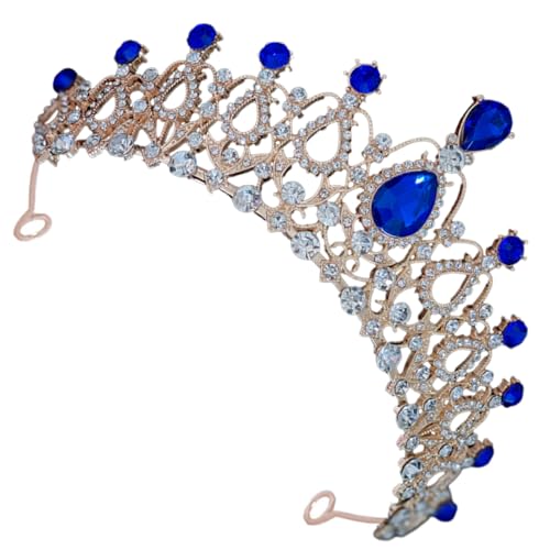 Veemoon Tiara Krone aus Metall mit Funkelnden Strasssteinen Langlebiges Verformungsbeständiges Haar Accessoire für Geburtstagsfeiern und Fotoshootings Geeignet für Mädchen als Festliches von Veemoon
