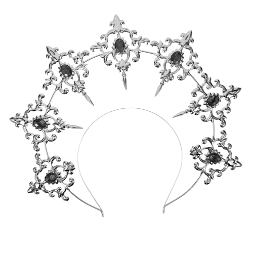 Veemoon Tortenaufsatz Mit Goldener Krone Spielzeugkönigskrone Stirnbandkrone Aus Metall Göttinnenstirnband Elegantes Stirnband Für Frauen Party-haar-requisite Cosplay-party-accessoire von Veemoon