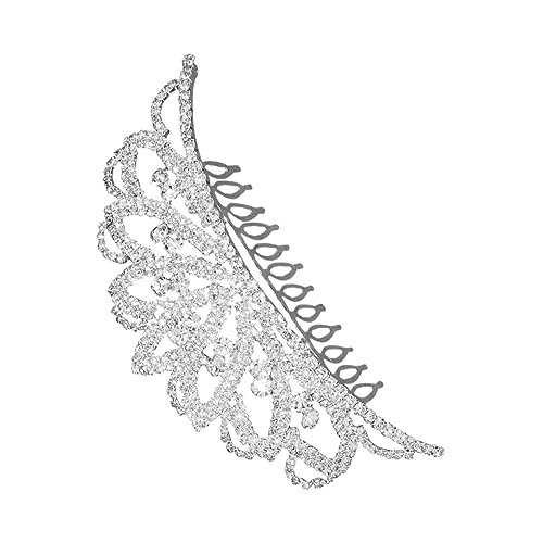 Veemoon Tiara Strass Haarreif für Mädchen Leichte Prinzessin Kopfbedeckung mit Funkelnden Ziersteinen Einfaches Ablegen für Geburtstag Hochzeit Bühnenauftritt und Festliche Feiern von Veemoon