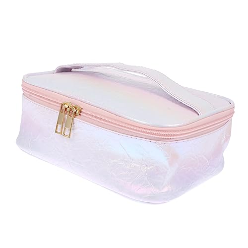 Veemoon Tragbare PVC Kosmetiktasche Große Waschtasche Makeup Organizer für Reisen und Alltag Multifunktional Kompakt Langlebig von Veemoon