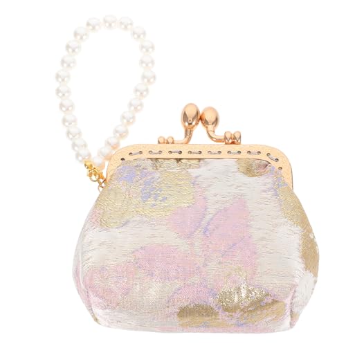 Veemoon Klassische Chinesische Perlen Geldbörse Handgefertigte Clutch Für Damen Für Reisen Und Partys Praktische Aufbewahrung Für Münzen Und Kleine Gegenstände von Veemoon