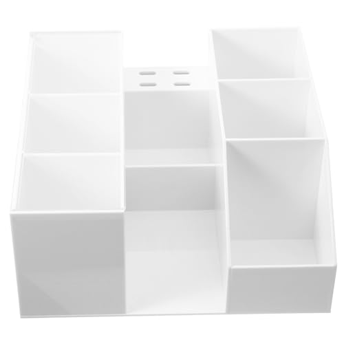 Veemoon Transparente Wimpernwerkzeug Aufbewahrungsbox aus Langlebigem Material Eleganter Kosmetik Organizer mit Stauraum für Make Up Pinsel Stapelbar Geeignet für Schlafzimmer Badezimmer von Veemoon