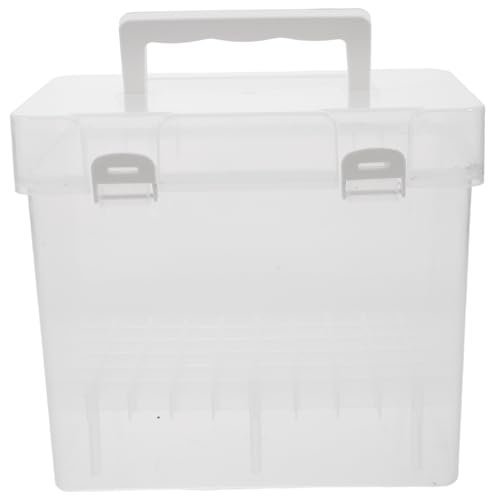 Veemoon Große Marker Aufbewahrungsbox Mit Tragegriff Transparente Stifte-Organizer Für Künstlerbedarf Vielseitiger Zeichenutensilien-Container Für Zuhause Und Unterwegs Farben von Veemoon