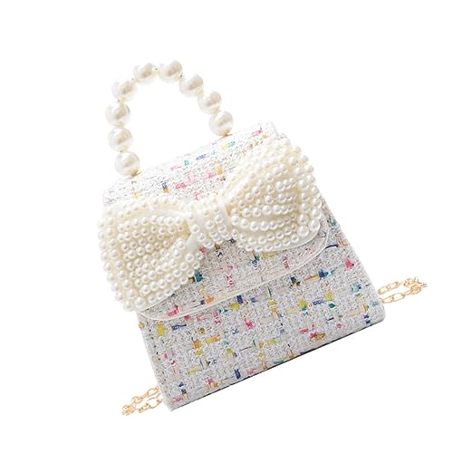 Veemoon Umhängetasche mit Perlenschleife Kleine Crossbody Bag für Strand Party Liebevolles für Kleine von Veemoon