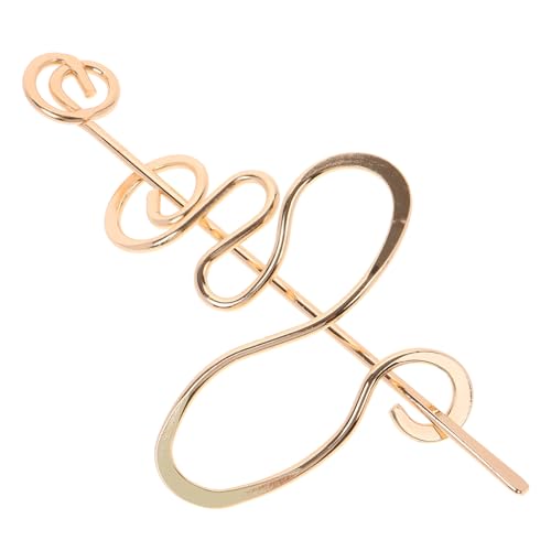 Veemoon Unregelmäßige Haarnadelkurve Lockig Vintage Mittelalterliche Haarnadeln Haarbürste Entwirrer Griffe Minimalistischer Haarstab Stifte Frauen Haarwachsstift Stirnbänder Kupfer Golden von Veemoon