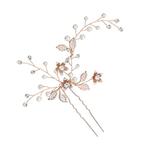 Veemoon 1stück Vintage Förmiger Haarschmuck Mit Blumen-design Für Bräute Handgefertigter Haarkamm Und Haarspangen Für Hochzeiten Für Brautfrisuren Und Tägliche Nutzung von Veemoon