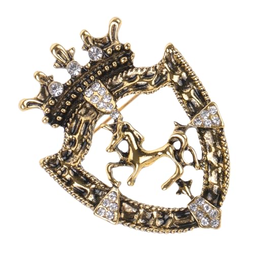 Veemoon Vintage Brosche für Herren Damen Anstecknadel Robustem Material für Anzüge Pullover Kleider Retro Design Antikem für Besondere Anlässe von Veemoon