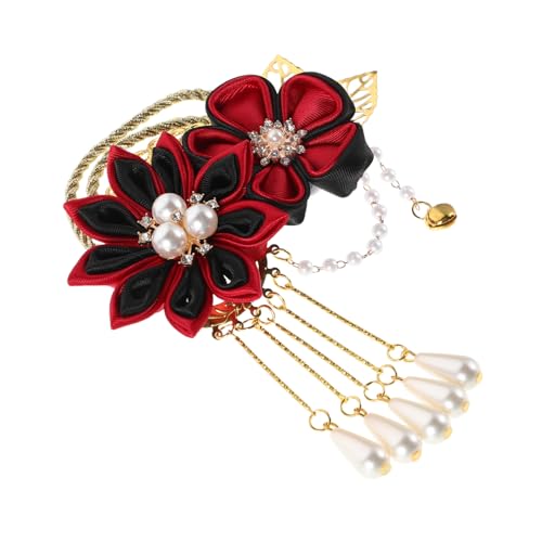 Veemoon Vintage Chinesischer Haarklammer mit Blumen und Quasten Haaraccessoire im Hanfu Stil für und Mädchen für Einfache Frisuren und Besonderen Anlässe Veemoon Vintage Chinesischer Haarklammer mit Blumen und Quasten Haaraccessoire im Hanfu Stil für und Mädchen für Einfache Frisuren und Besonderen Anlässe von Veemoon