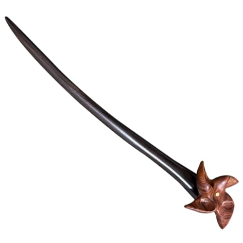 Veemoon Vintage Chinesischer Haarstab aus Schwarzem Ebenholz Dekoratives Holzstäbchen für Frauen Langlebig Fein Strukturiert Geeignet für Duttfrisuren Partys Cosplay und Festliche Anlässe von Veemoon