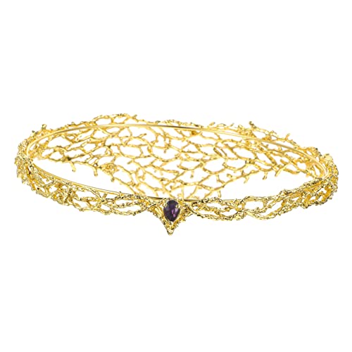 Veemoon Vintage Prinzessin Tiara Krone Party Haarschmuck Leicht Flexibel für Halloween Cosplay Hochzeit Geburtstag Feier und Festliche Anlässe Damen Diadem Kopfstück von Veemoon