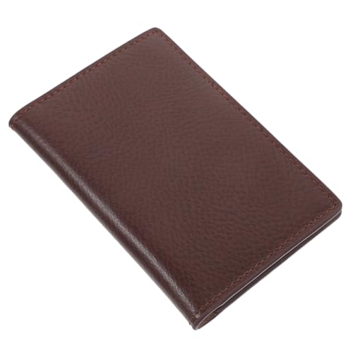 Veemoon Visitenkartenetui Aus Kunstleder Doppelseitiger Kartenhalter Mit Taschen Tragbarer Kartenbehälter Für Reiseutensilien Kartenetui Für Herren Und Geschäftsleute von Veemoon