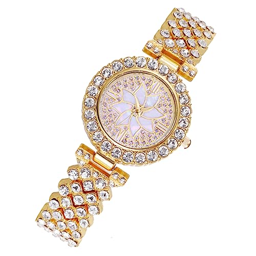Veemoon Elegante Damen Armbanduhr Mit Rhinestone-Design Verstellbare Freizeit-Uhr Für Besondere Anlässe Als Modisches Accessoire Für Frauen von Veemoon
