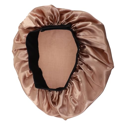 Veemoon Wasserdichte Verstellbare Satin schlafhaube für Damen Große Schützend für Langes Lockiges Haar Vielseitig für Schlaf Makeup Hausarbeit und Haarschutz von Veemoon