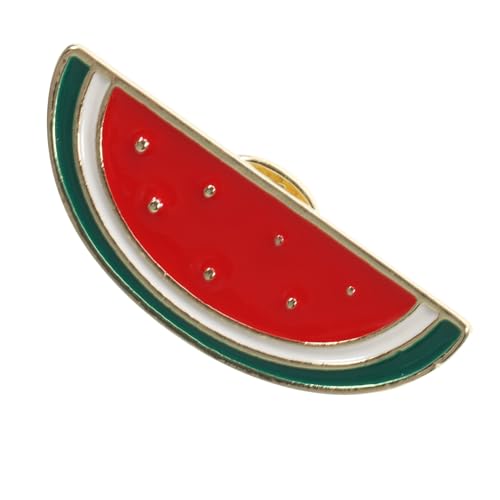 Veemoon Wassermelonenbrosche für Frauen Lustige und Auffällige Anstecknadel Leichtem Legierungs Material für Schals Mäntel und Pullover Fruchtförmiges Cartoon Design Perfektes Accessoire von Veemoon