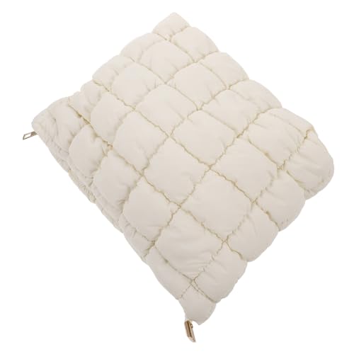 Veemoon Weiche Tragbare Kosmetiktasche aus Daunenmaterial mit Praktischem Rasterdesign Schützender Make Up Organizer für Reisen Business und Alltag für Damen Unterwegs von Veemoon