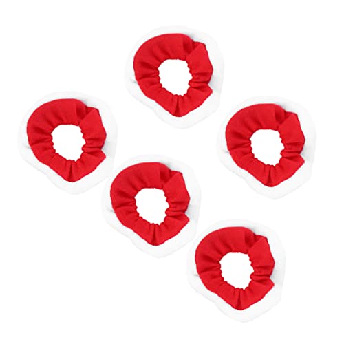 Veemoon Weihnachten Haargummis 5er Set in Rot Und Weiß – Pailletten Scrunchies Für Stilvolle Pferdeschwänze - Ideal Als Für Frauen Und Mädchen Bei Festlichkeiten Und Feiern von Veemoon