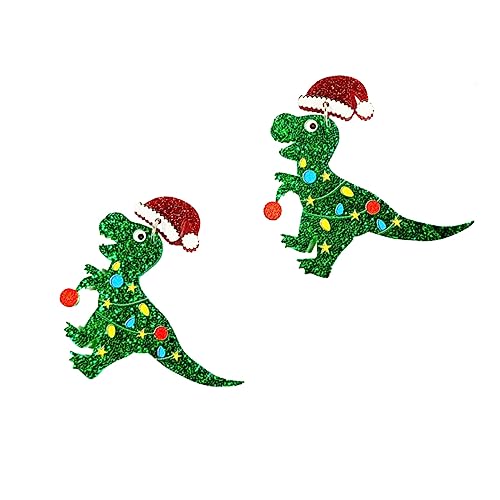 Veemoon Weihnachtliche Dinosaurier-Ohrringe Für Damen – 1 Paar Baumelnde Ohrhänger - Ideal Als Oder Dekoration Für Die Festliche Und Mädchen von Veemoon