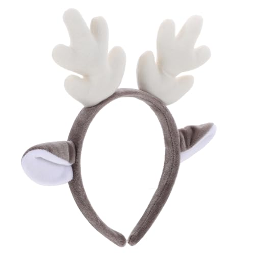 Veemoon Weihnachtlicher Rehgeweih Haarreif aus Kunststoff und Leichter Bequemer Festtagskopfputz für Erwachsene Xmas Kostümaccessoire für Familienfeiern und Fotosessions von Veemoon